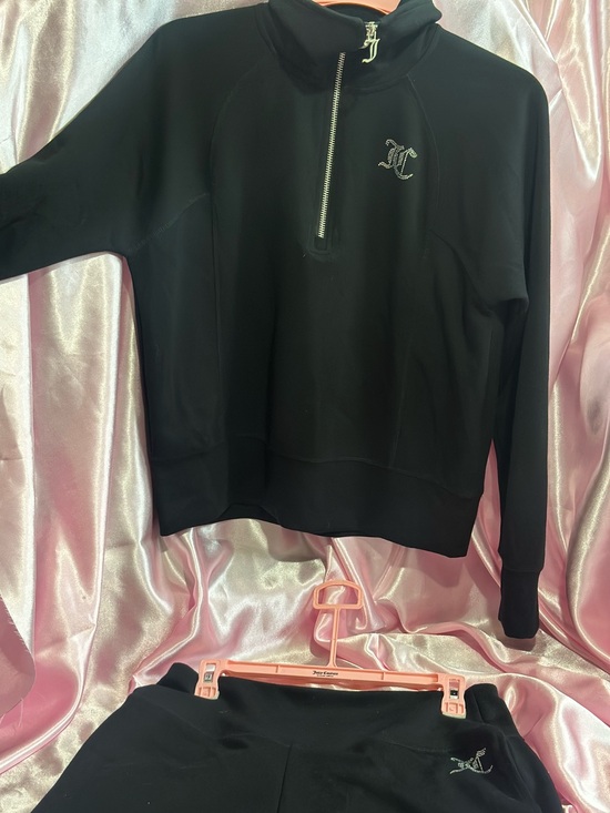Juicy Couture Pants - Juicy Couture Black Quarter-Zip Women's Sweater